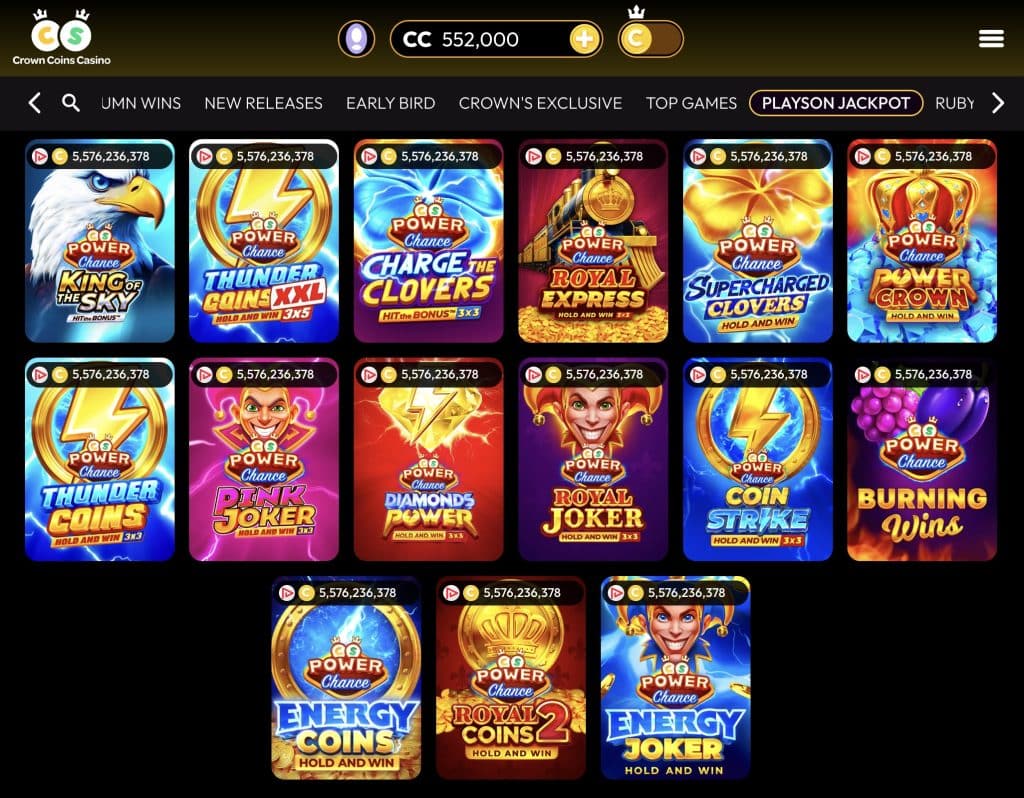 Playson Jackpot Crown Coins